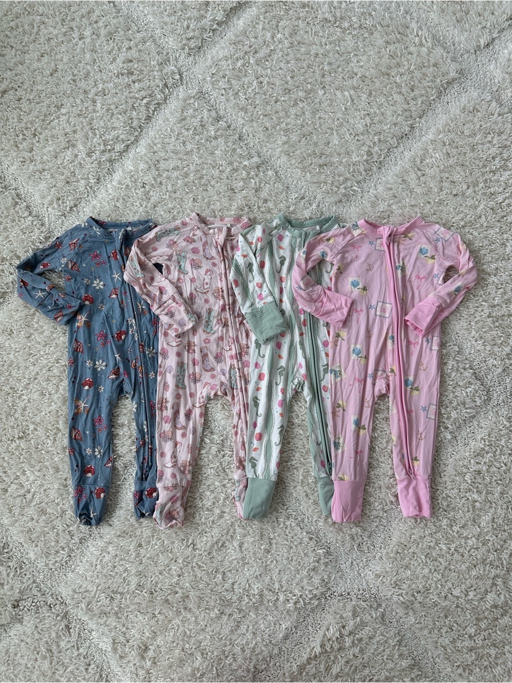 In My Jammers Zipper Bamboo Romper